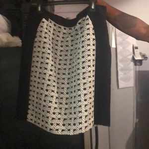 Black and white skirt